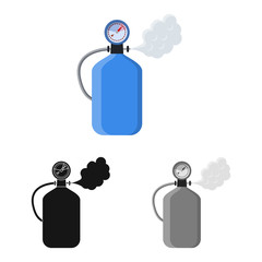 Isolated object of mountaineering and peak symbol. Collection of mountaineering and camp stock vector illustration.