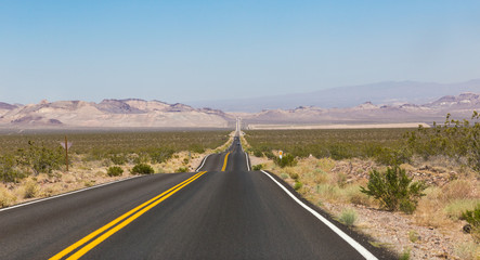 Road through Death Valley USA