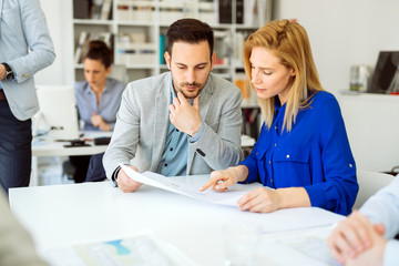 Business people in office