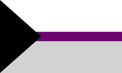 Demiexual pride flag - one of the sexual minority of LGBT community