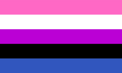 Obraz premium Genderqueer flag - one of a communities of LGBT pride sexual minority..