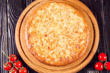 Georgian meal khachapuri