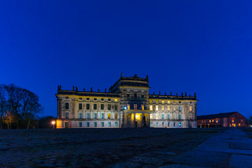 Northern Germany - Castle Ludwigslust at Night in late Autumn