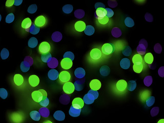 blurred lights of christmas tree abstract bokeh background