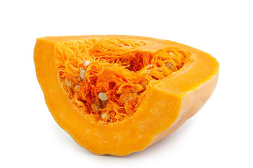 Pumpkin vegetable on white background