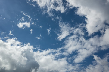 white clouds on sky