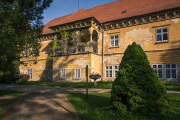 Fototapeta na wymiar Castle in Zdanice, South Moravia, Czech Republic