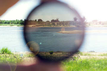 polarizing filter for the camera