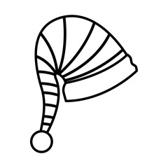 elf hat on white background