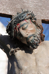 Roadside Crucifix in Klenovnik, Croatia 