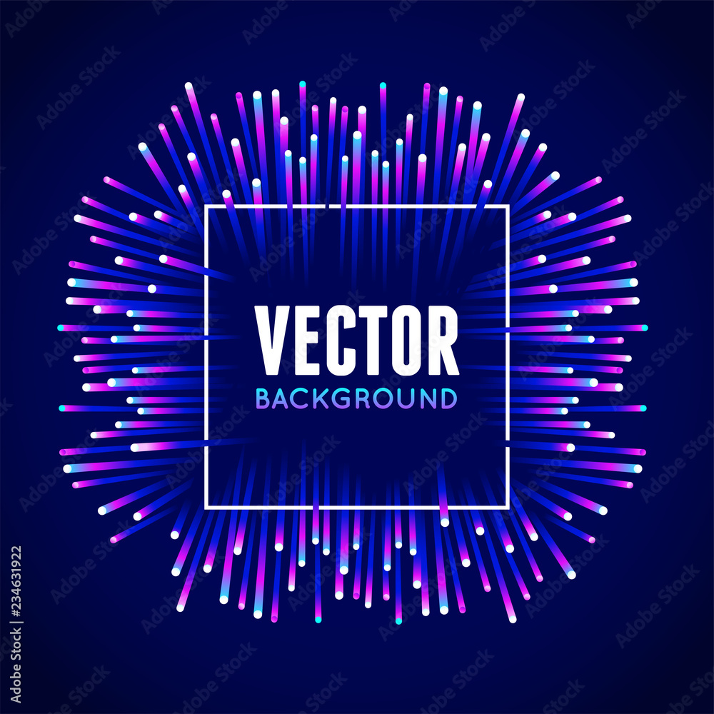 Poster Vector abstract background with copy space for text - bright vibrant banner