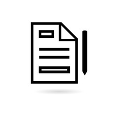 Black Form, Form logo, Document icon 