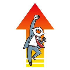 ビジネスマン　成功