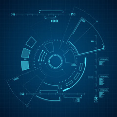 Sci fi futuristic user interface