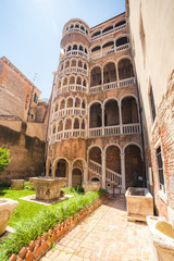 Palace Contarini del Bovolo, spiral staircase in Venice, Italy