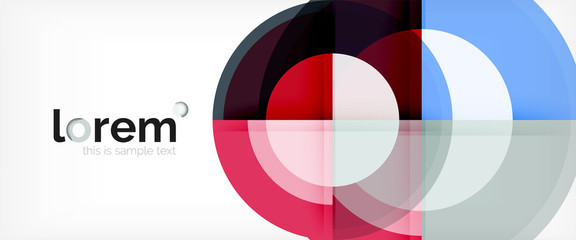 Obraz premium Multicolored round shapes abstract background