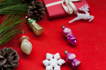 Christmas background Christmas gifts gifts new year tree decoration toys