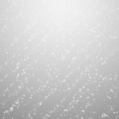 Beautiful snowfall Christmas background. Subtle fl