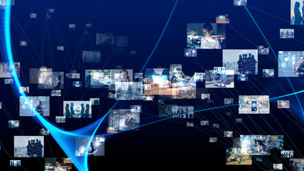 Social network concept.