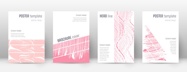 Cover page design template. Geometric brochure lay