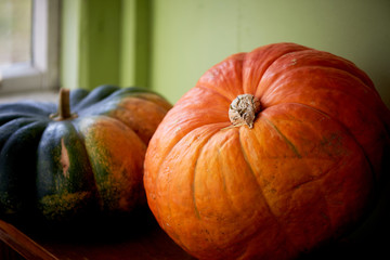 Large pumpkins from the garden. Fruitful year.