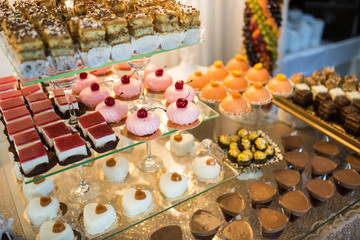 Cakes and other sweets on the table