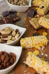 Granola Bars and mixed nuts