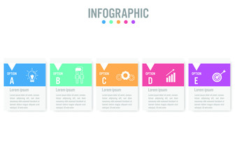 Business infographic labels template with options.Creative concept for infographic.