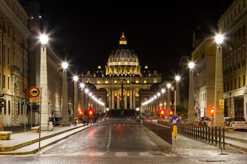 Fototapeta na wymiar st peters basilica rome