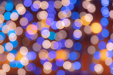light bokeh background from led