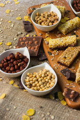 Granola Bars and mixed nuts
