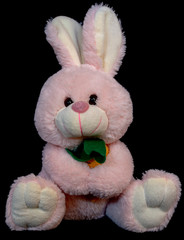 Hase aus Stoff und Kuscheltier zu Ostern