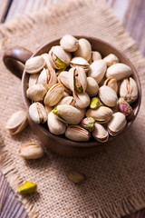 Pistachios, healthy vegan snack