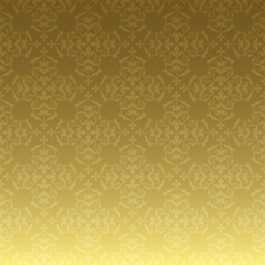 gold vector background with luxury ornament and gradient