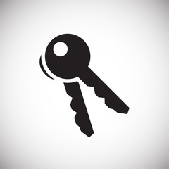 Property key on white background icon