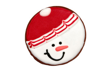 Christmas gingerbread isolated on white background. Design element for christmas and new year