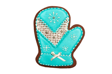 Christmas gingerbread isolated on white background. Design element for christmas and new year