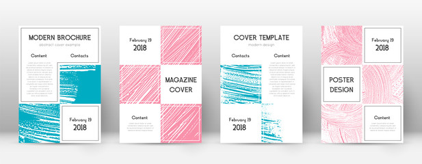 Cover page design template. Business brochure layo