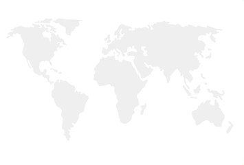 Fototapeta na wymiar World map illustrated template