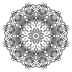 Modern Decorative floral color mandala. Super vector round Shapes. Vector illustration.