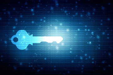 2d digital abstract technology digital future cyber security key