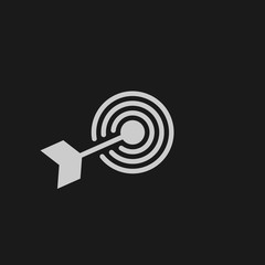 target line icon, outline vector logo illustration, linear pictogram
