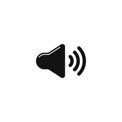 Sound volume icon vector sign on white background
