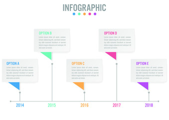 Business infographic labels template with options.Creative concept for infographic.