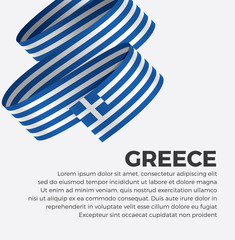 Greece flag for decorative.Vector background