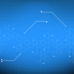 Obraz premium Abstract molecules or medical background. Vector illustration.