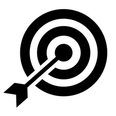 Target / black vector icon