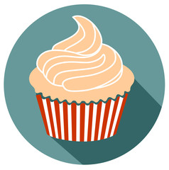 Cupcake icon simple sign and modern symbol vector eps 10