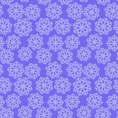Snowflake seamless pattern EPS10. Pattern in the swatches panel.