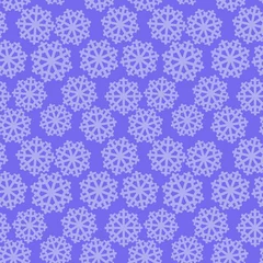 Foto op Canvas Snowflake seamless pattern EPS10. Pattern in the swatches panel. © Petrolerus77